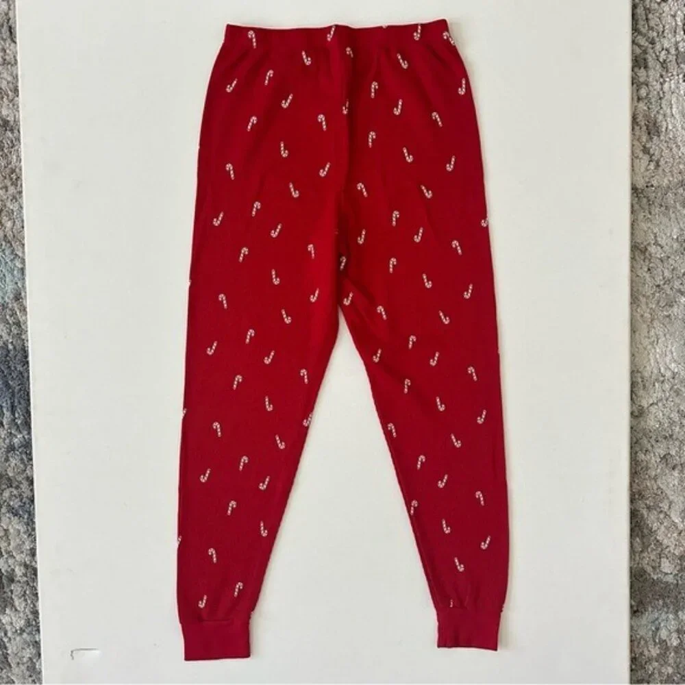 Carter’s Adult 2-Piece Candy Cane Thermal Pajamas Size S - Picture 11 of 16